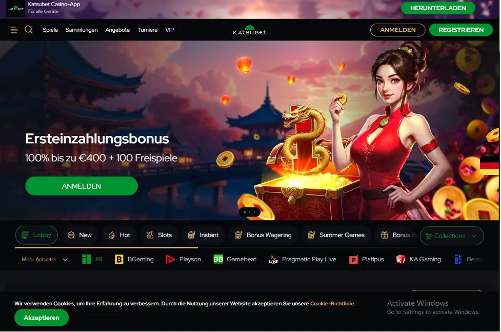 KatsuBet Bitcoin Casino Boni