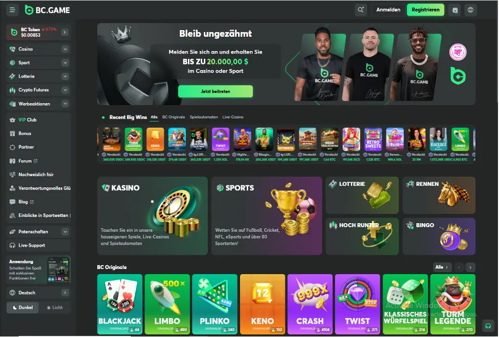 Bc.Game Bitcoin Casino Bon