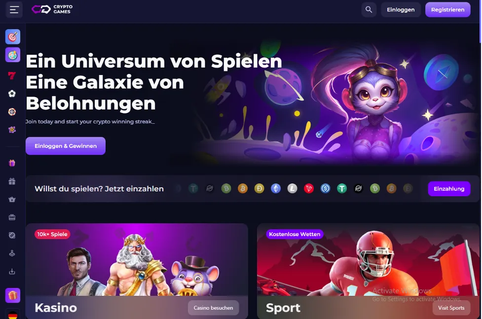 Crypto.Games Bitcoin Casino Boni