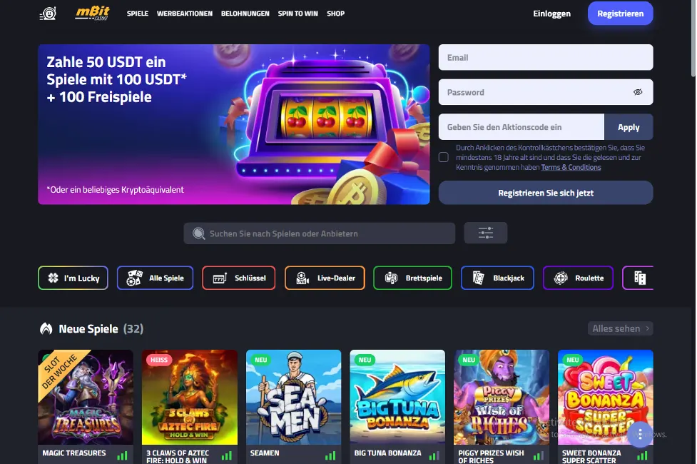 mBit Bitcoin Casino Boni