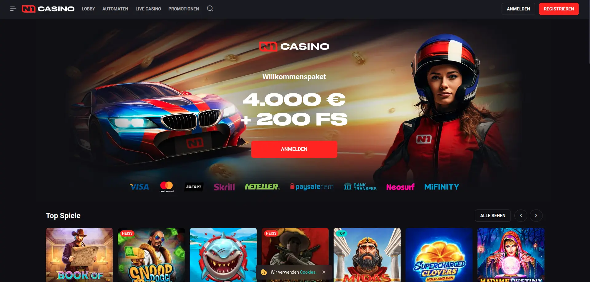 N1 Casino Lobby