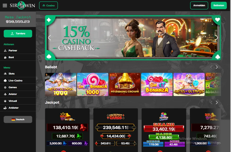 SirWin Casino Bitcoin Casino Boni