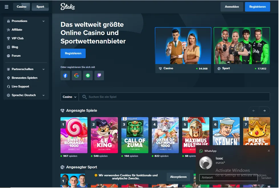 Stake Casino Bitcoin Casino Boni